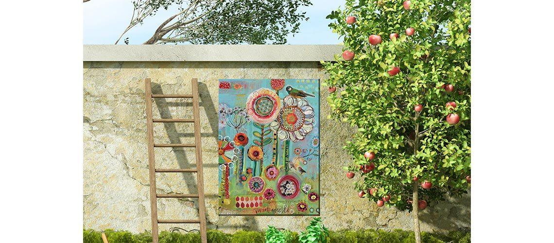30x40 Outdoor Canvas Art - My Backyard Decor