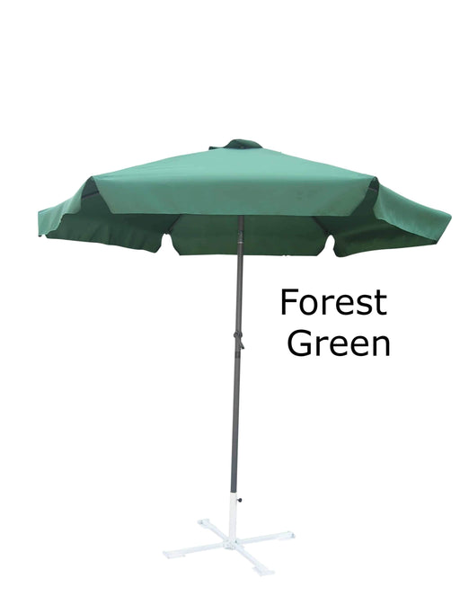 Umbrella - Patio Umbrella Aluminum 8 Feet Crank & Tilt Forest Green
