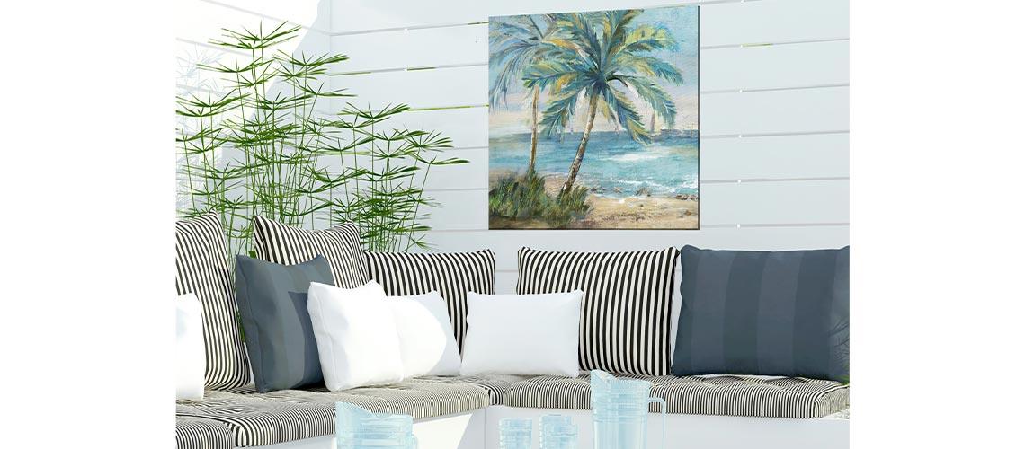 24x24 Outdoor Canvas Art - My Backyard Decor