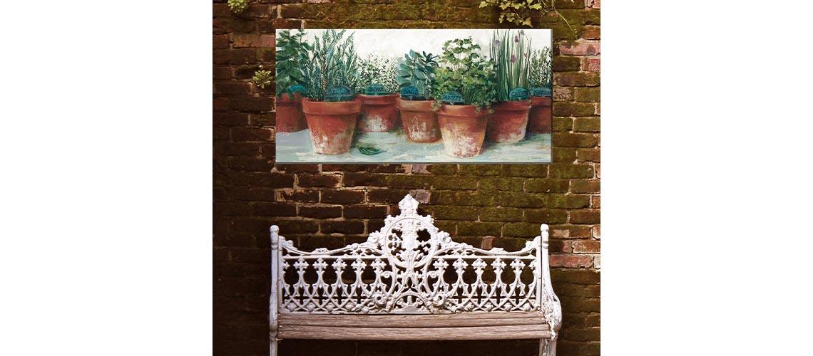 48x24 Outdoor Canvas Art - My Backyard Decor