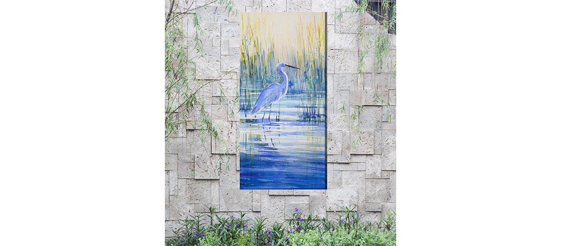 24x48 Outdoor Canvas Art - My Backyard Decor