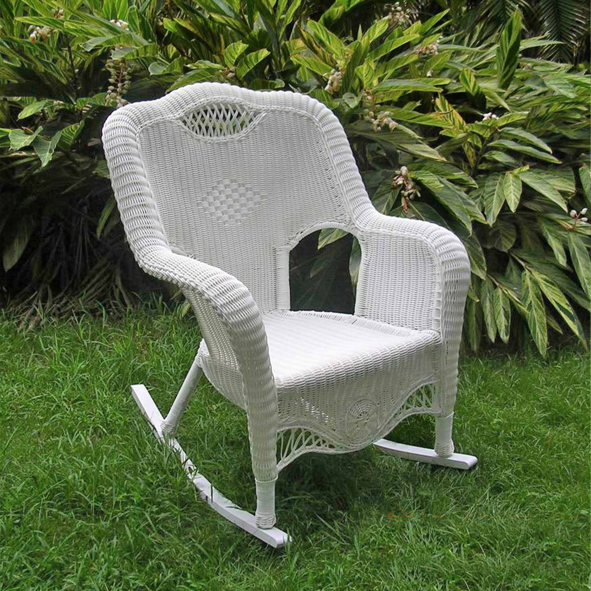 Patio Rocker – Resin Wicker & Aluminum - Riviera — My Backyard Decor