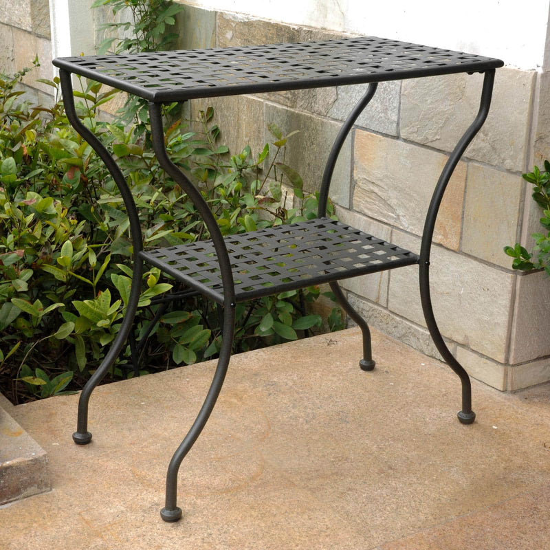 Table Rectangular 2 Tier – Powder Coated Iron - Mandalay