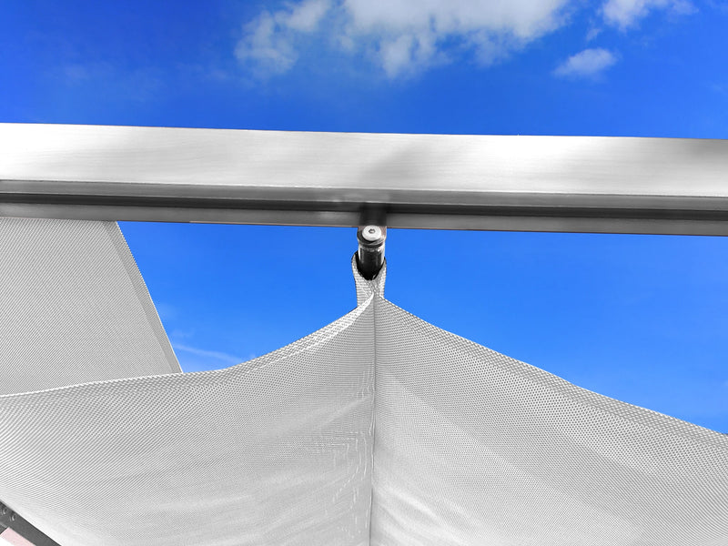 Paragon Outdoor Backyard Structure Soft Top with Aspen Frame Pergola 11' x 11'