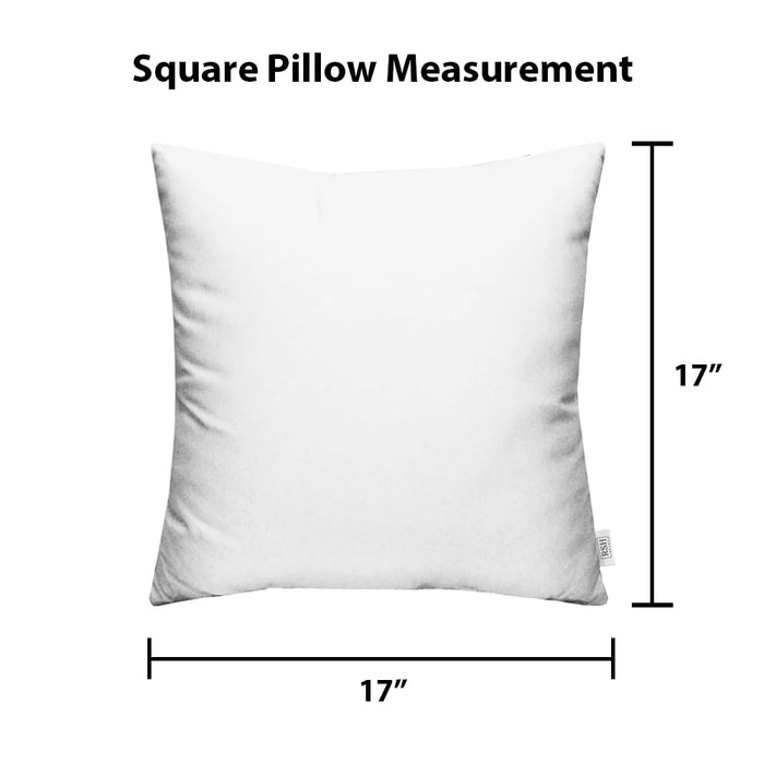 RSH DECOR: Square Throw Pillows Set of 2  All-Weather Spun Fabric