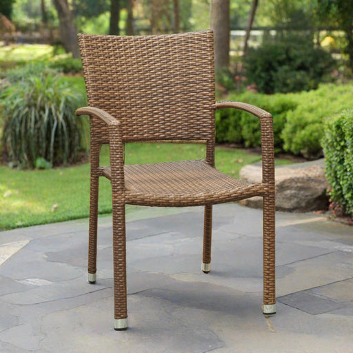 outdoor dining wicker chair