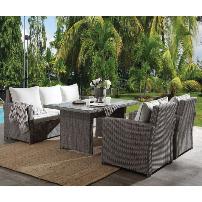 ACME Furniture Tahan 4 Pieces Patio Set, Multicolor