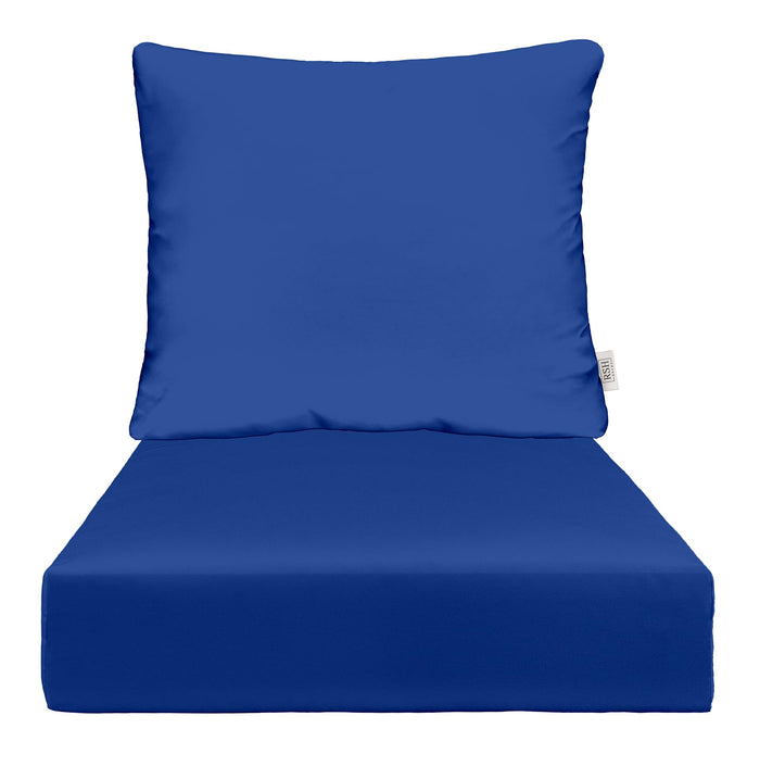 RSH DECOR: Deep Seating Cushion with Pillow Back | All-Weather Spun Fabric