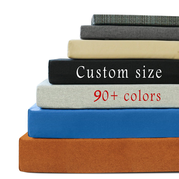 Custom Size Cushion for Indoor/Outdoor Patio Furniture 90+ Colors