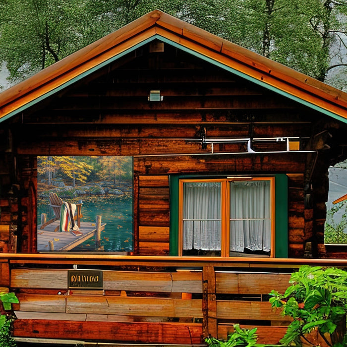 Outdoor Canvas Art 24x24 Alone Time