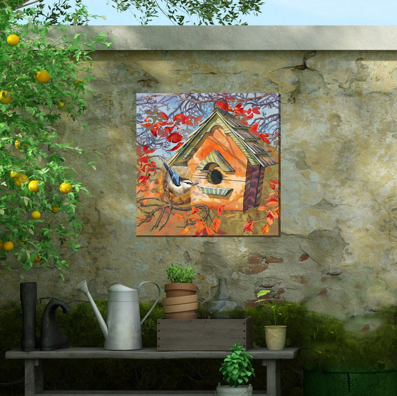 Outdoor Canvas Art 24x24 Autumn Bird