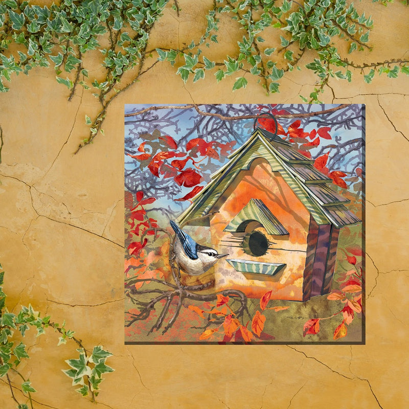 Outdoor Canvas Art 24x24 Autumn Bird