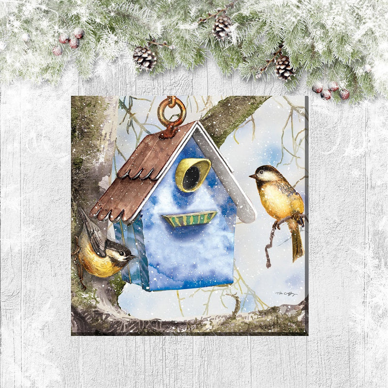 Outdoor Canvas Art 24x24 Winter Home