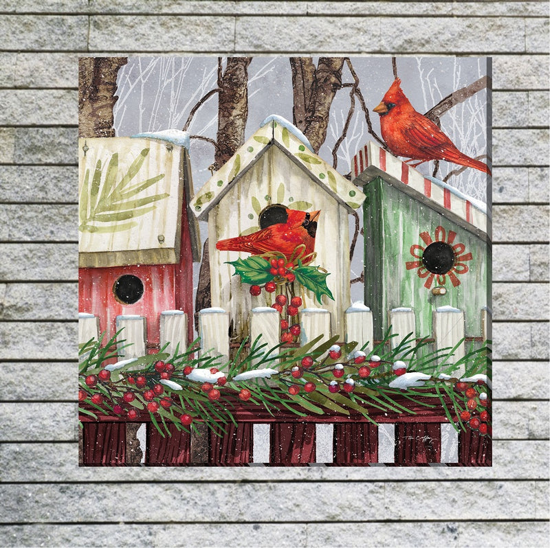 Outdoor Canvas Art 24x24 Holiday House
