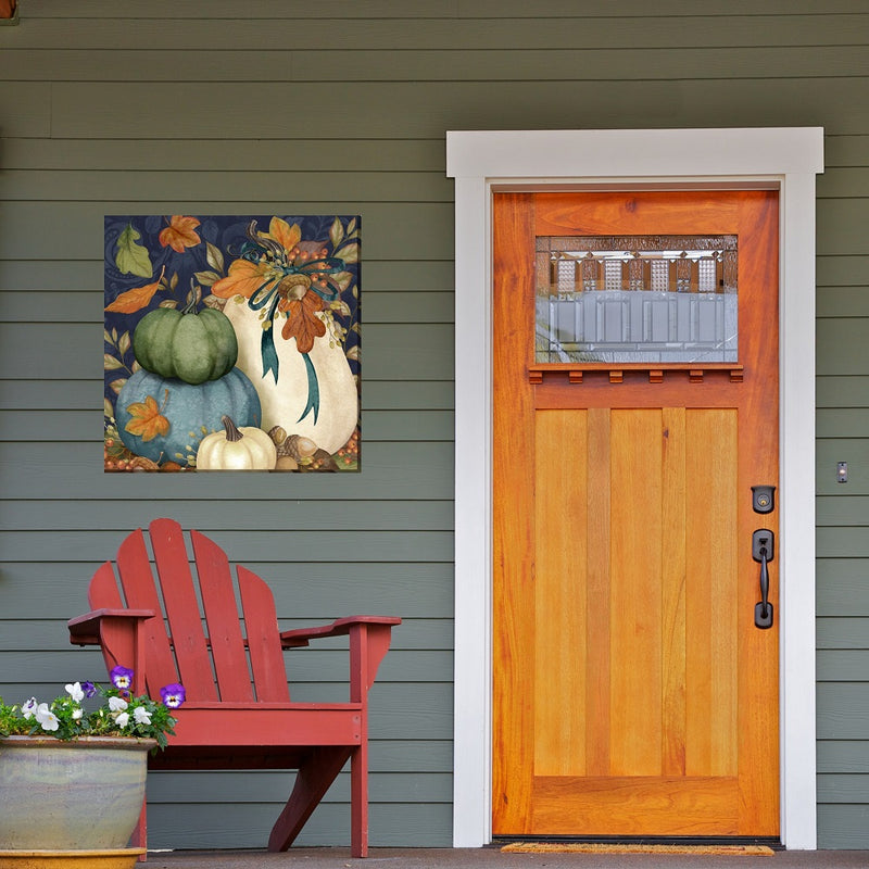 Outdoor Canvas Art 24x24 Harvest Pumpkins