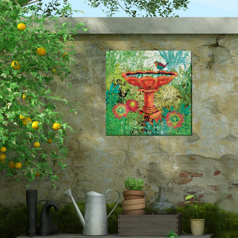 Outdoor Canvas Art 24x24 Private Pool