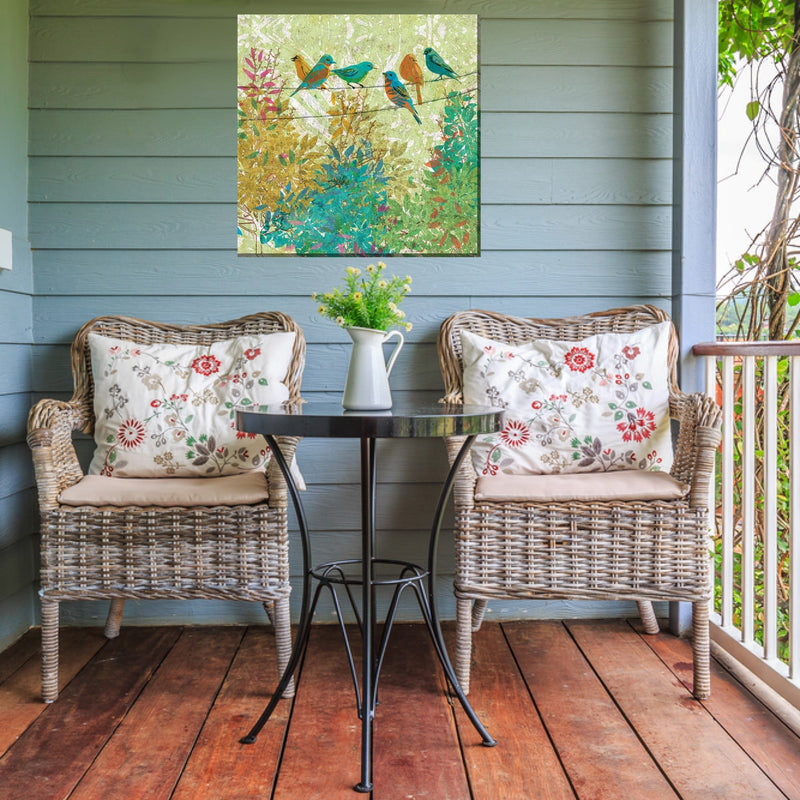 Outdoor Canvas Art 24x24 Time For A Chat