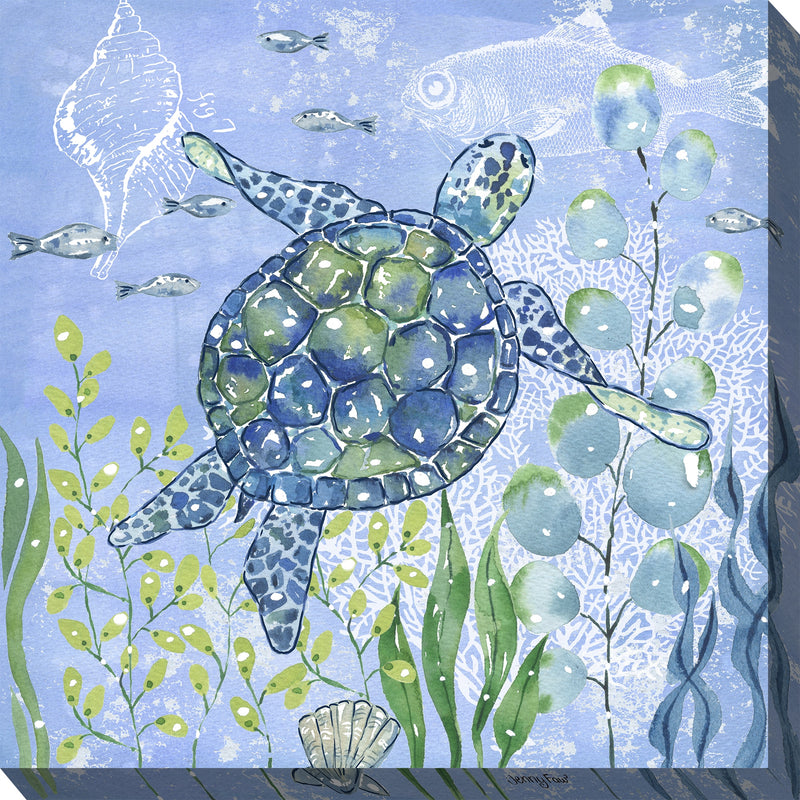 Outdoor Canvas Art 24x24 Tiny Turtle