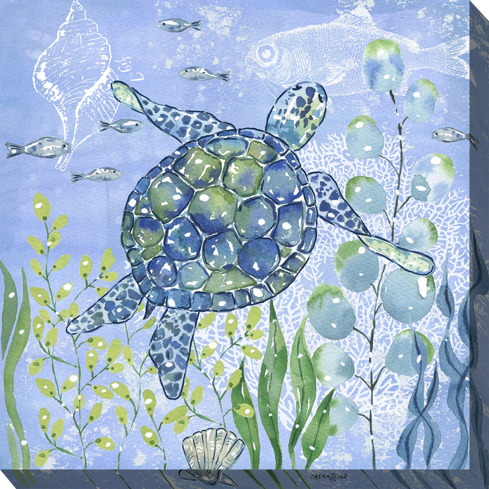 Outdoor Canvas Art 24x24 Tiny Turtle