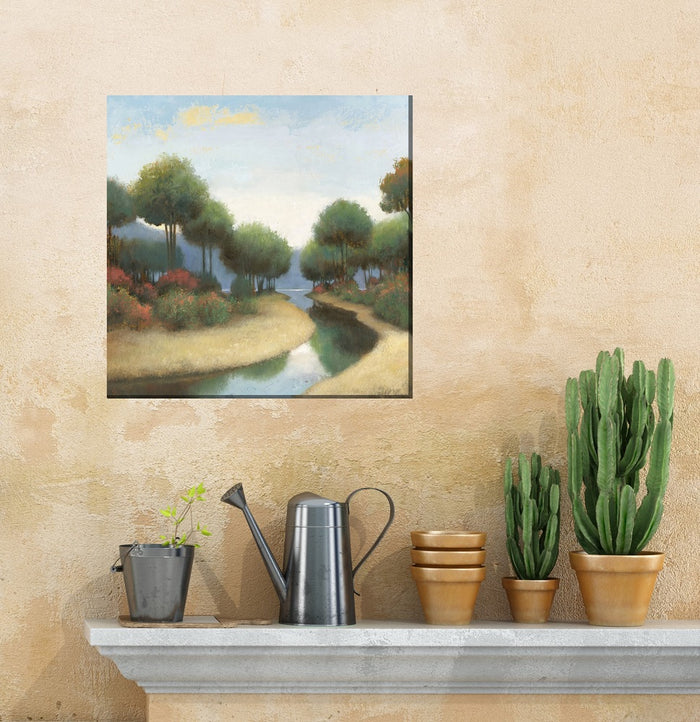 Outdoor Canvas Art 24x24 Soothing Stream