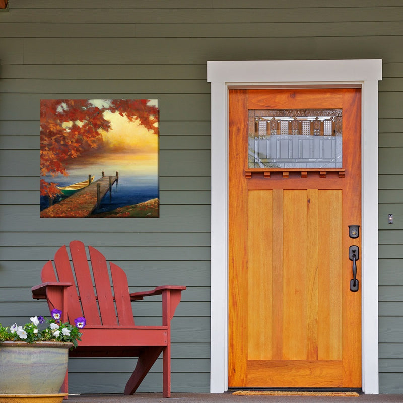 Outdoor Canvas Art 24x24 Autumn Dock