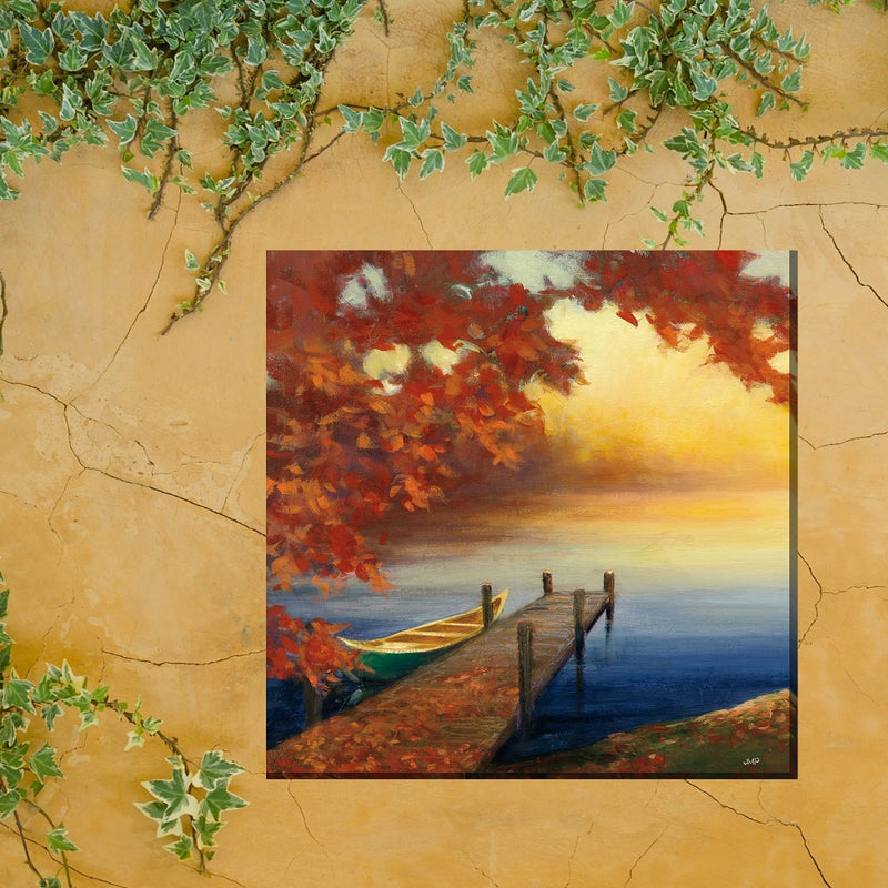 Outdoor Canvas Art 24x24 Autumn Dock