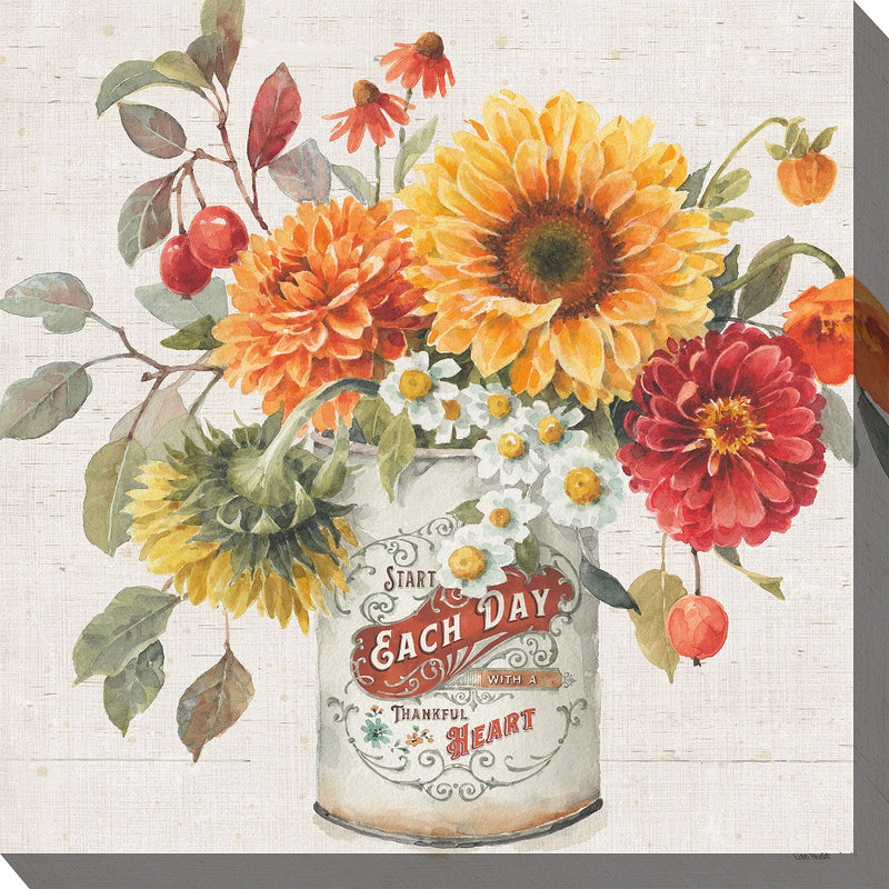 Outdoor Canvas Art 24x24 Thankful Heart