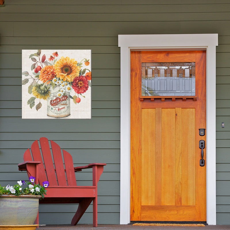 Outdoor Canvas Art 24x24 Thankful Heart