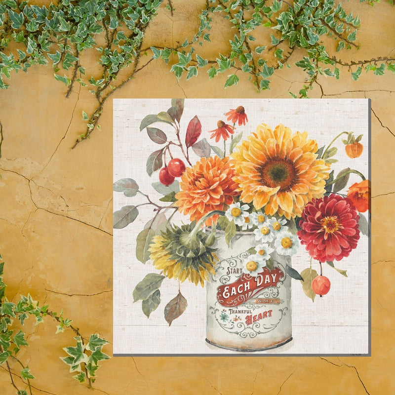 Outdoor Canvas Art 24x24 Thankful Heart