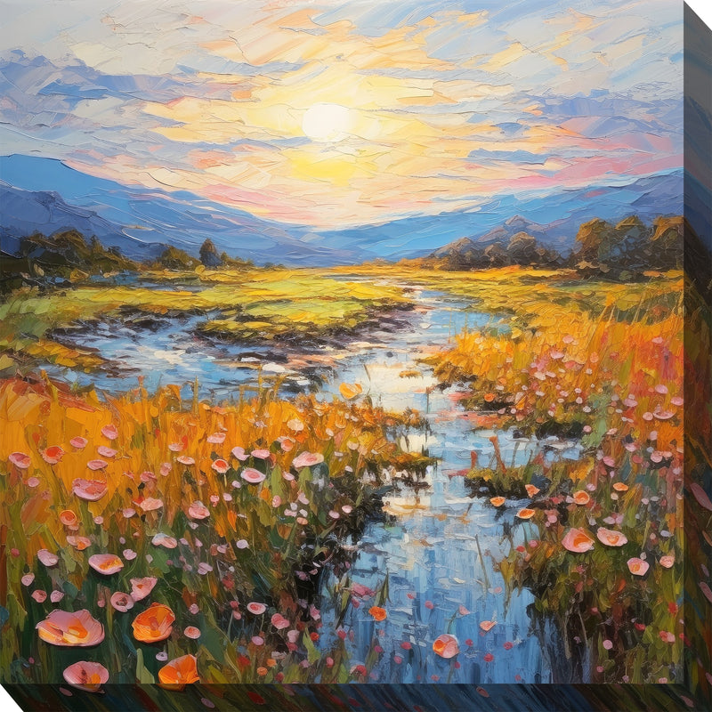 Outdoor Canvas Art 24x24 Summit Creek