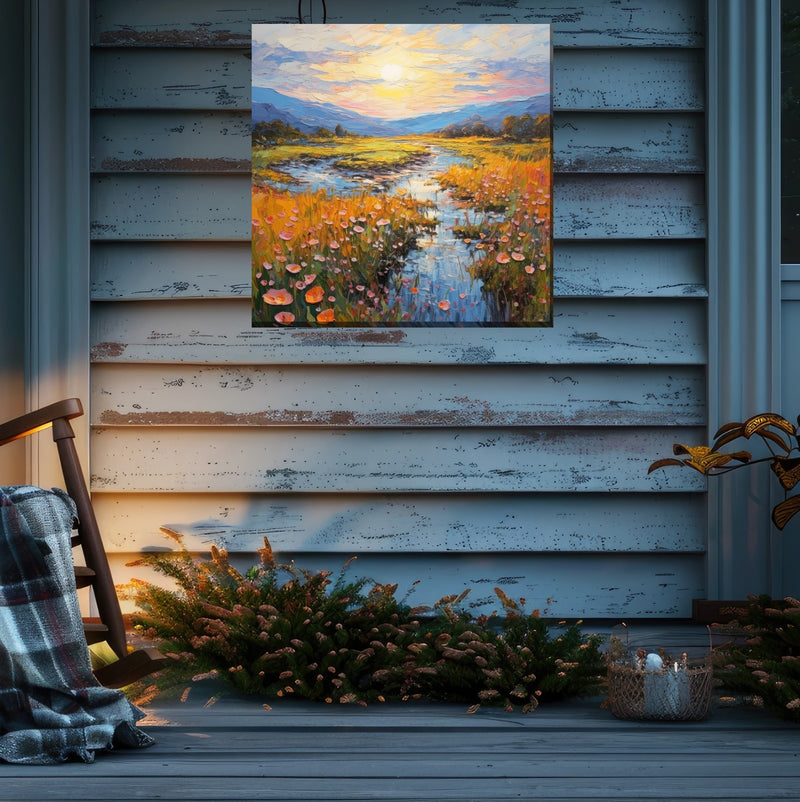 Outdoor Canvas Art 24x24 Summit Creek