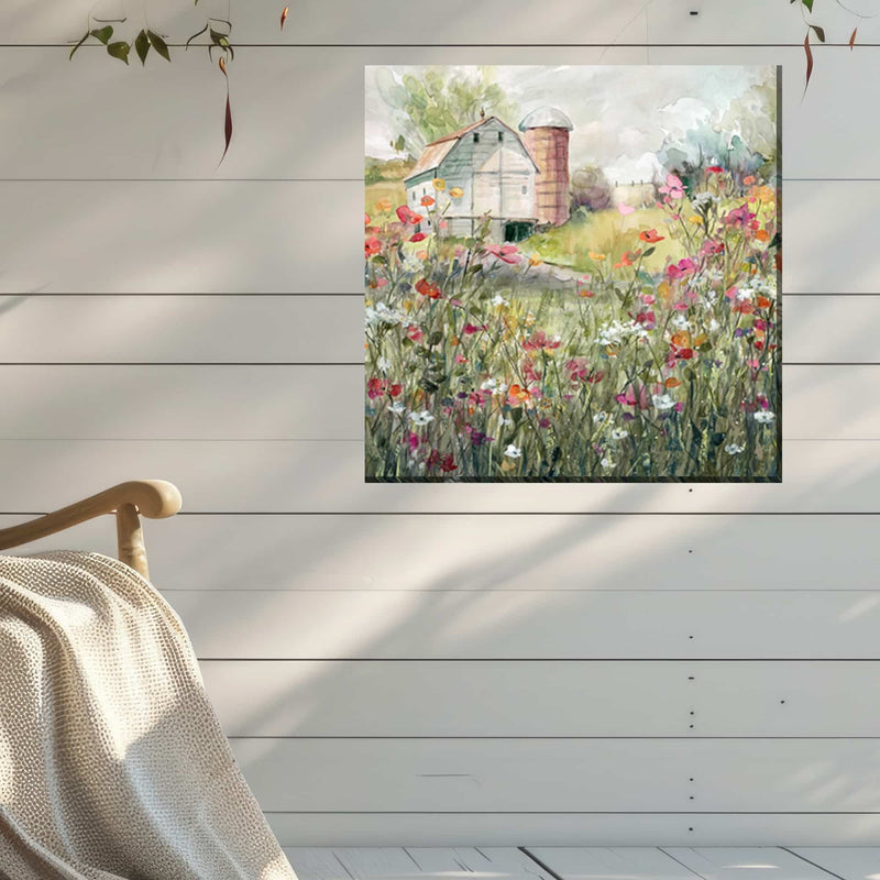 Outdoor Canvas Art 24x24 Farmstead Barn