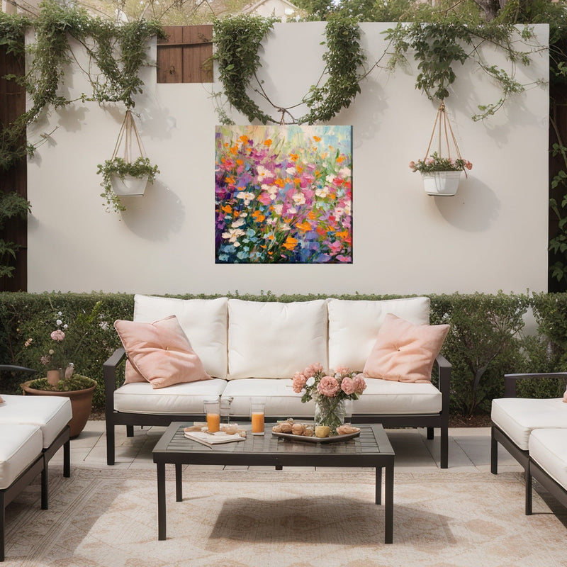 Outdoor Canvas Art 24x24 Confetti