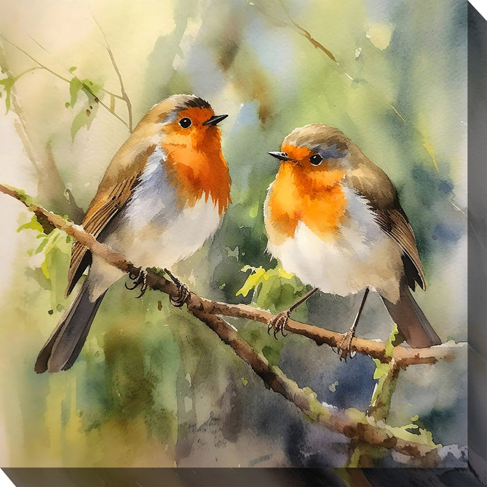 Outdoor Canvas Art 24x24 Feathered Friends