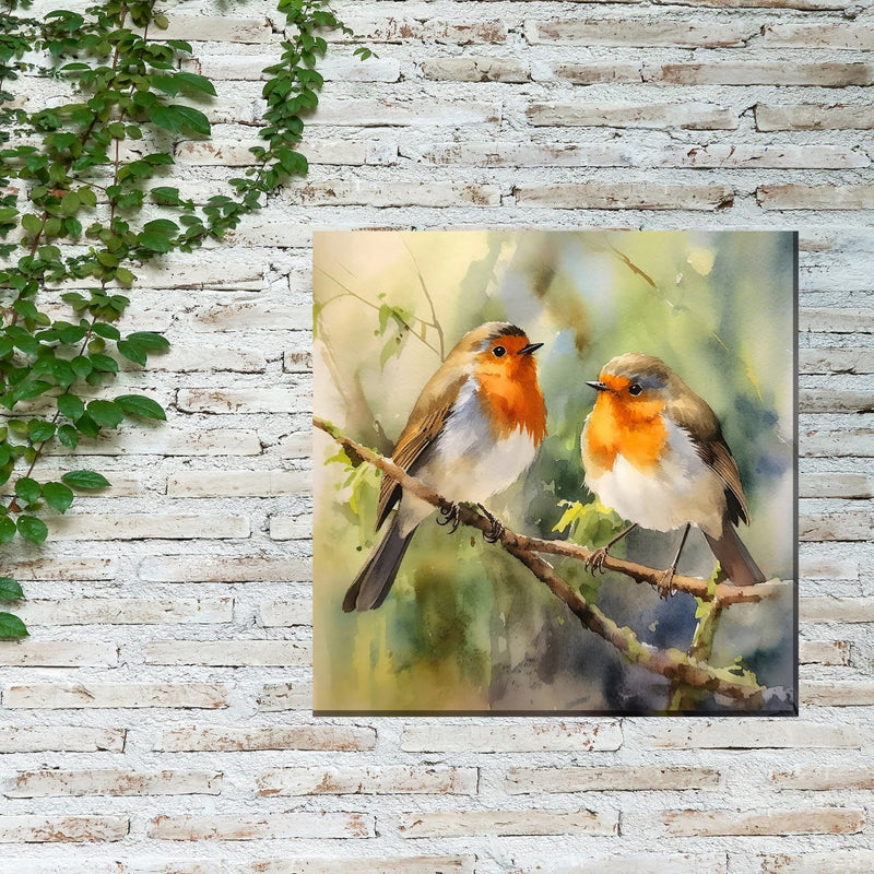 Outdoor Canvas Art 24x24 Feathered Friends