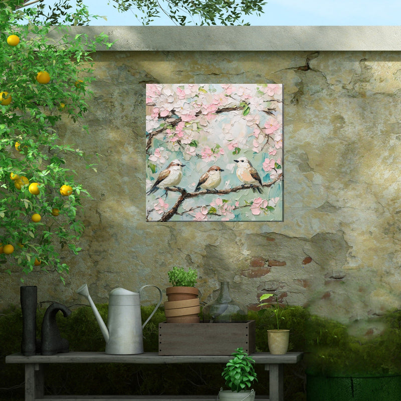 Outdoor Canvas Art 24x24 Welcome Spring