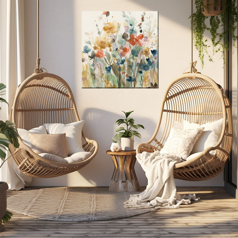 Outdoor Canvas Art 24x24 Silhouette