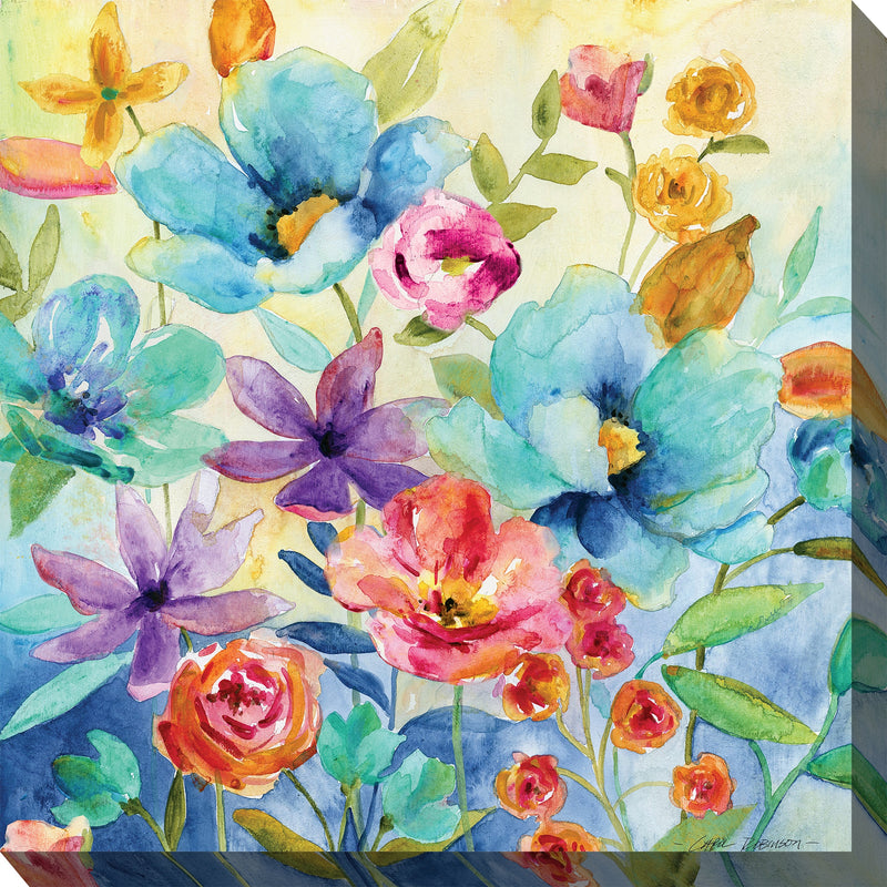 Outdoor Canvas Art 24x24 Floral Medley