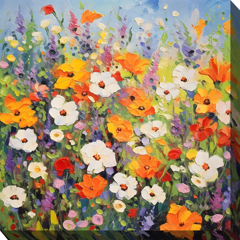 Outdoor Canvas Art 24x24 Mosaic Meadow