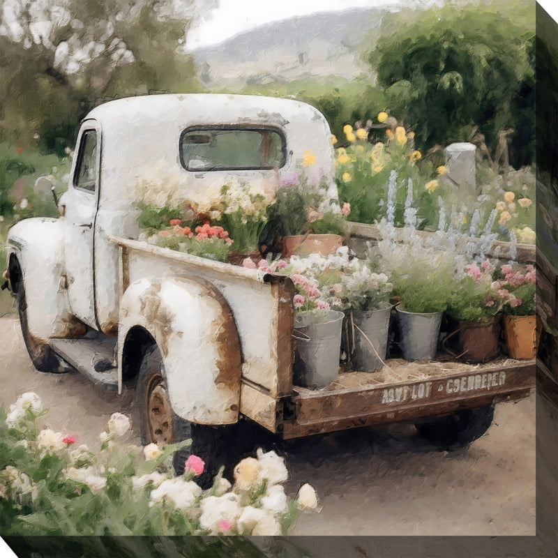 Outdoor Canvas Art 24x24 Off to Market