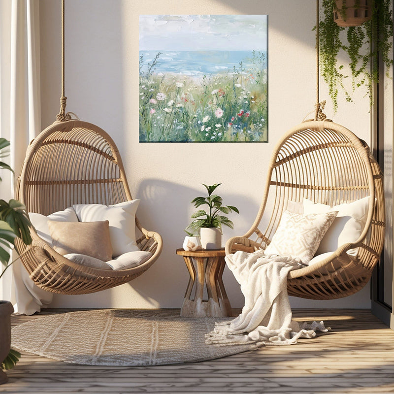 Outdoor Canvas Art 24x24 By the Sea