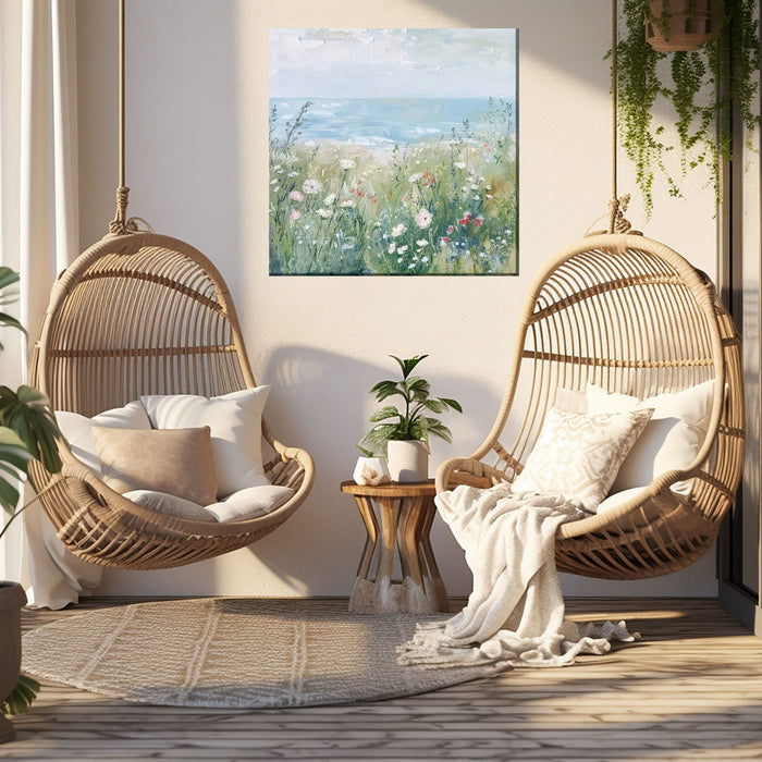 Outdoor Canvas Art 24x24 By the Sea