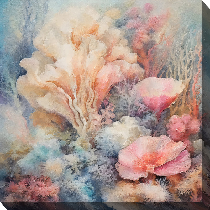 Outdoor Canvas Art 24x24 Soft Coral No. 1