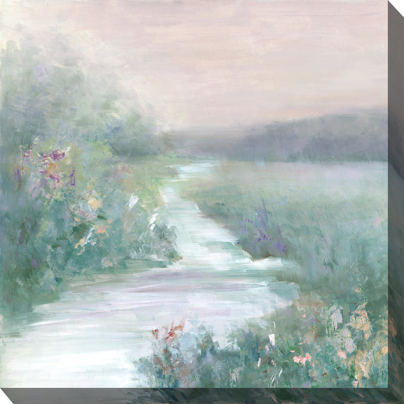 Outdoor Canvas Art 24x24 Sunrise Stream