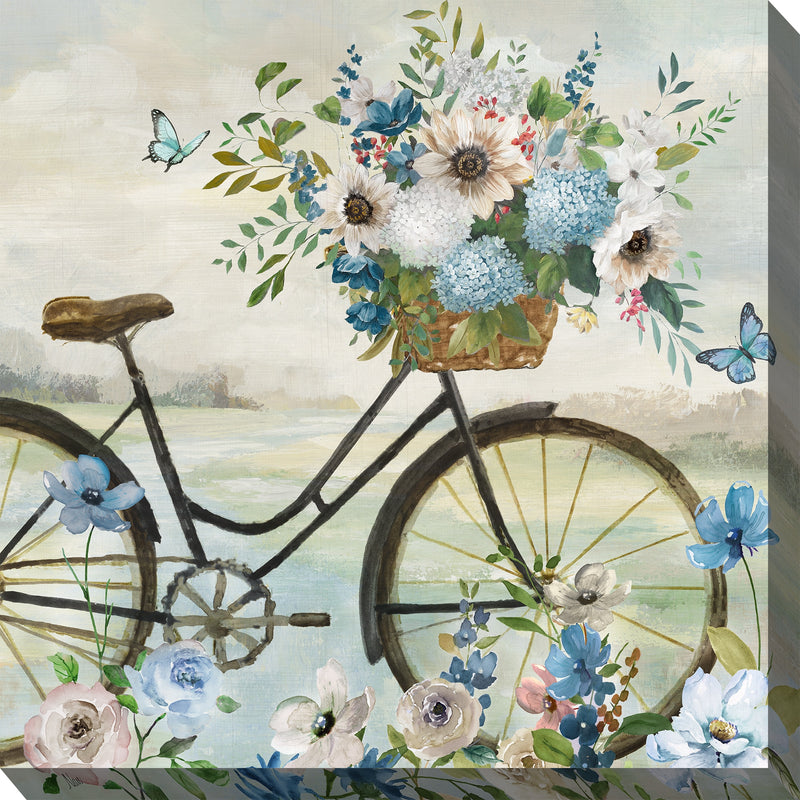 Outdoor Canvas Art 24x24 Flower Girl