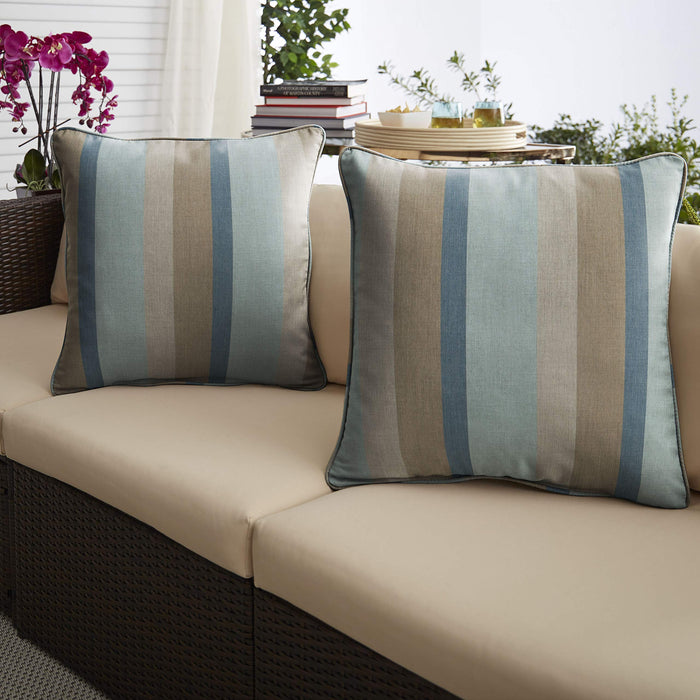 Sunbrella Gateway Mist Outdoor Pillow Set