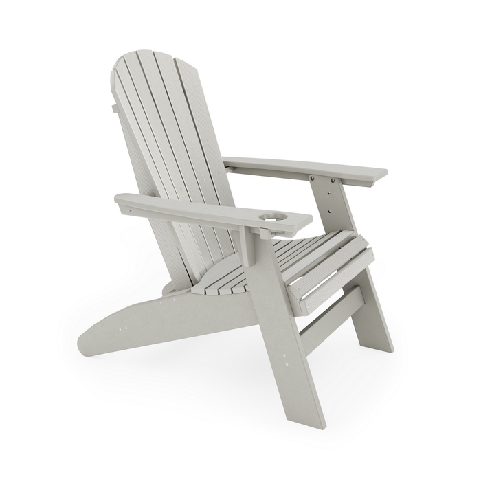 Adirondack Chair St Simons Curved Back Poly Lumber Made in the USA