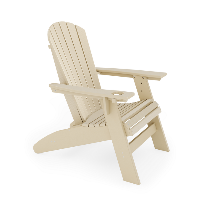 Adirondack Chair St Simons Curved Back Poly Lumber Made in the USA