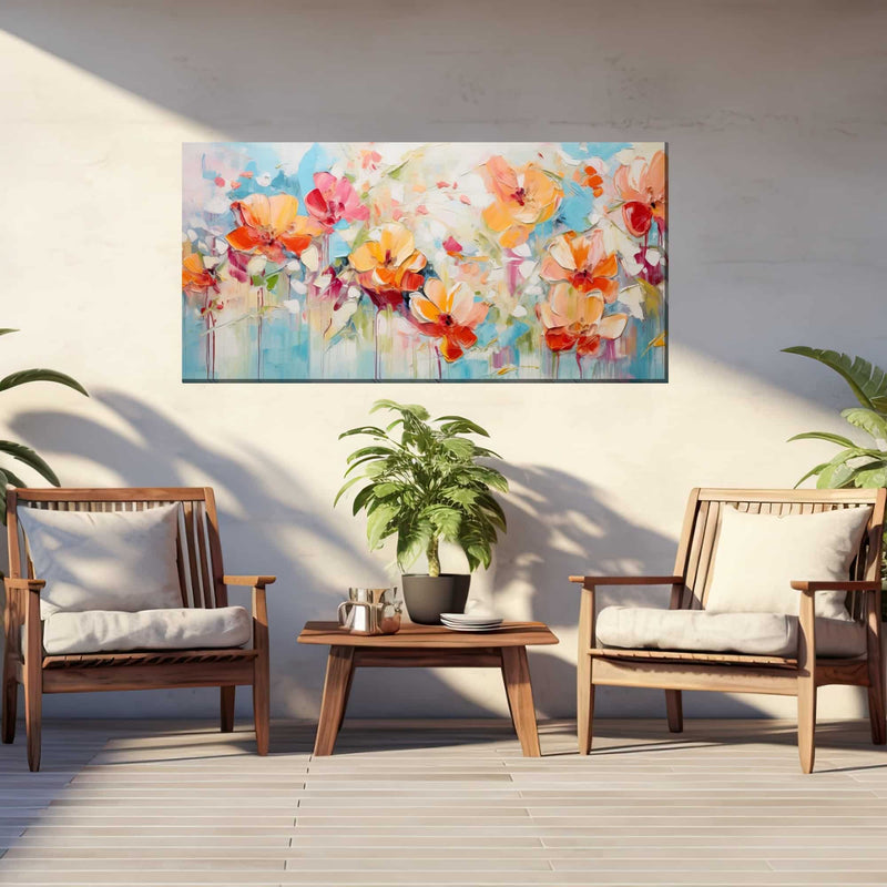 Outdoor Canvas Art 48x24 Viennese Waltz