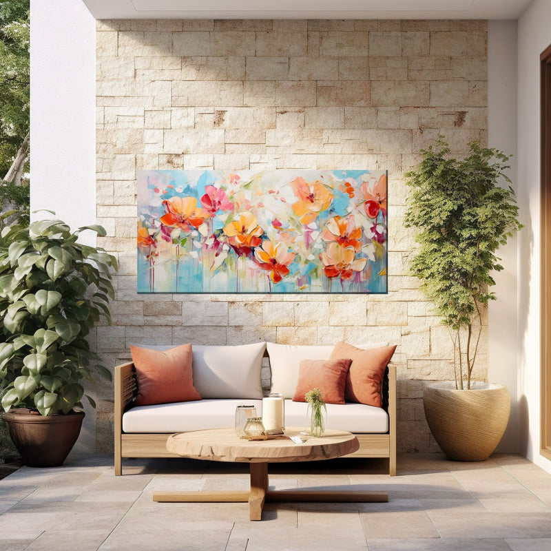 Outdoor Canvas Art 48x24 Viennese Waltz